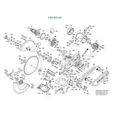 BOSCH GCM12SD SPARE PART NUMBER 2 - FIELDS 1609203L69