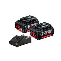 BOSCH BLUE 18V 5.0AH BATTERY AND CHARGER STARTER PACKAGE 0615990M20