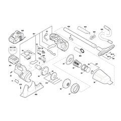 BOSCH GAS18VLI SPARE PART NUMBER 38 - DUST CHAMBER 1619PA5201