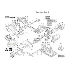 BOSCH GKS18V-LI SPARE PART NUMBER 3 - ARMATURE 18V 1619P01902