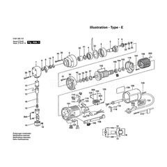 BOSCH GNA2.0 SPARE PART NUMBER 102 - ARMATURE 240V 2604010609