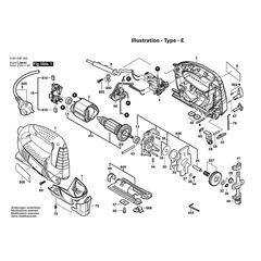 BOSCH GST75BE SPARE PART NUMBER 5 - POWER SUPPLY CORD