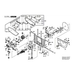 BOSCH GTS10 SPARE PART NUMBER 2 - FIELD COIL 230V 1609203K86