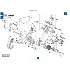 BOSCH PCM1800 SPARE PART NUMBER 824 - LOWER GUARD 1619PA0496