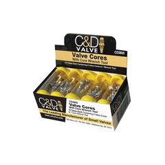 C&D VALVE CORES WITH CORE WRENCH TOOL CD3805B