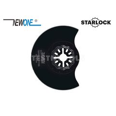 NEWONE STARLOCK TYPE MULTI-TOOL BLADE HCS FOR WOOD AND PLASTIC HALF MOON 88MM