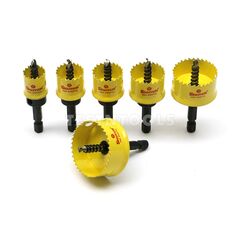 STARRETT GENERAL PURPOSE CORDLESS BI-METAL HOLESAW KIT SMOOTH CUT 6 PIECE 16-40MM
