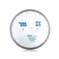 TUSK DIAMOND BLADE CONTINUOUS TILE 230MM BIG BORE TCB230BB