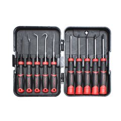 AMPRO PICK AND PRECISION SCREWDRIVER SET 10 PIECE HOOP-T32149