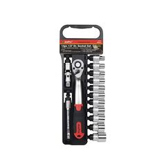 AMPRO SOCKET SET 1/2" DRIVE 10MM - 24MM 6PT 14 PIECE SOCS-T45432