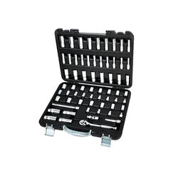 AMPRO SOCKET SET 3/8" 1/4" DRIVE METRIC/SAE 64 PIECE  SOCS-T46165