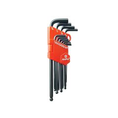 AMPRO BALLPOINT HEX KEY SET 1.5MM - 10MM 9 PIECE WREH-T22933
