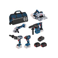 BOSCH 18V 5PC 8.0AH PROCORE COMBO KIT GSB/GDX/GWS/GBH/GKS 0615990M70