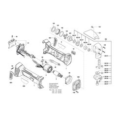 BOSCH GSC 18V-16 BLADE SPARE PART NUMBER 302/34 - 3608635009