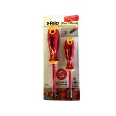FELO 417 ERGONIC INSULATED SCREWDRIVER SET PLUS/MINUS Z1 Z2 SCR-417-SET