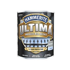 HAMMERITE ULTIMA METAL SMOOTH LIGHT GREY 750ML PAIUS-075GL