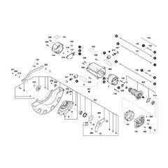 BOSCH GCM12SDE SPARE PART NUMBER 837 - LOWER GUARD 1609B05025