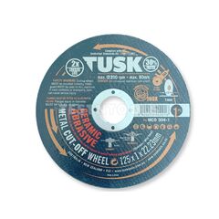 TUSK CERAMIC ABRASIVE CUT OFF WHEEL 125MM 100 PIECE MCO304