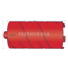 TUSK DIAMOND DRY CORE DRILL 250MM X 117MM DCB117