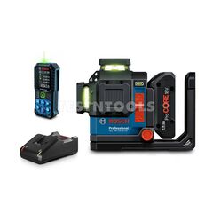 BOSCH 18V 4.0AH LASER LEVEL WITH RANGE FINDER KIT GLL18V-120-33CG + GLM50-27CG