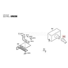 BOSCH GHO16-82D SPARE PART NUMBER 658 - ADAPTER MODULE