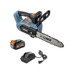 SENIX 18V 4.0AH TOP HANDLE CHAINSAW KIT WITH CHARGER 250MM CSX2-M1-EU