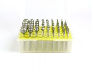 Desic Diamond Carving Burrs 50 Pieces 1-13mm Ball 120G