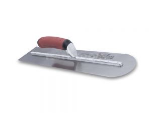 Marshalltown Carbon Steel Finishing Trowel Rounded Front DuraSoft Handle 500mm x 100mm MTMXS20RED