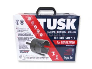 Tusk TCT Hole Saw Set 22mm - 83mm TCH14GP