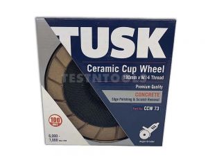 Tusk Ceramic Cup Wheel 180mm 30 Grit CCW71