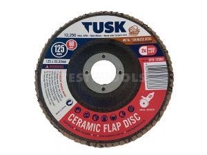 Tusk Ceramic Flap Disc 115mm 120 Grit CFD115120