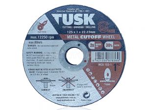 Tusk Metal Cut Off Wheel 125mm 50 Piece MCO104