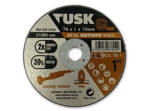 Tusk Metal Cut Off Wheel 76mm 10 Piece MCO76