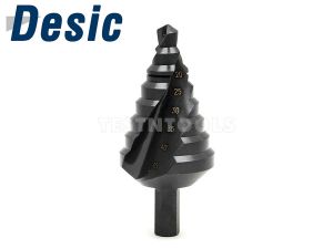 Desic Step Drill Spiral Flute 10-45mm