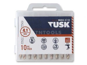 Tusk Double-End Drill Bits HSS 4.1mm 10 Piece MHSS4110