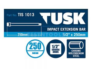 Tusk Impact Extension Bar 1/2" Drive 250mm TIS1013