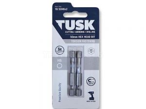 Tusk Torsion Bit 50mm x H6 2 Piece TB50H6x2