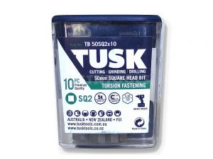 Tusk Torsion Bit 50mm x SQ2 10 Piece TB50SQ2x10