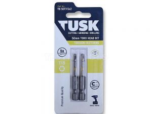 Tusk Torsion Bit 50mm x Torx15 2 Piece TB50T15x2