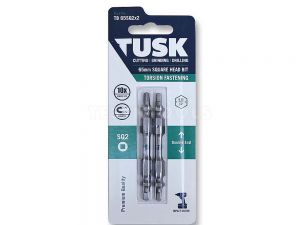 Tusk Torsion Bit Double Ended 65mm x SQ2 2 Piece TB65SQ2x2