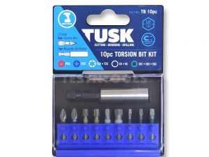 Tusk Torsion Bit Set 25mm 10 Piece TB10pc