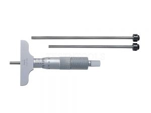 Mitutoyo Depth Micrometer 0-75mm 63mm 3 Rods 129-110