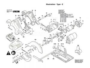Bosch GKS18V-LI Spare Part Number 3 - Armature 18V 1619P01902