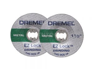 Dremel EZ Lock Metal Grinding Wheel 38mm 2 Pack EZ541GR 2615E541AC