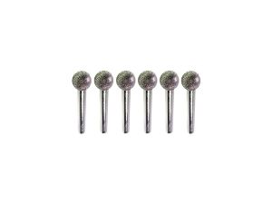 Desic Diamond Carving Burrs 6 Pieces 10mm Ball 80G