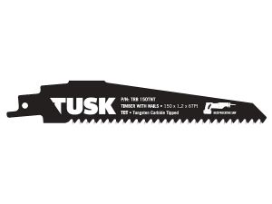 Tusk TCT Sabre Saw Blade For Timber with Nails 150mm TRB150TNT
