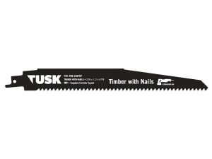 Tusk TCT Sabre Saw Blade For Timber with Nails 228mm TRB228TNT