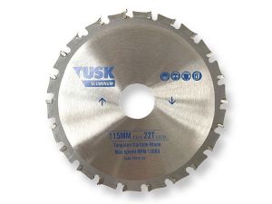 Tusk Tungsten Carbide Blade for Aluminum 115mm TACH115