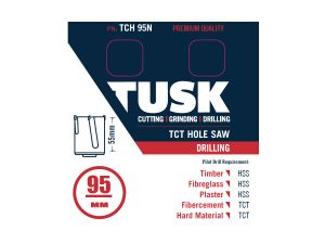 Tusk TCT Hole Saw 95mm x 55mm TCH95N