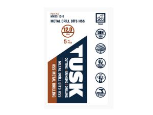 Tusk Metal Drill Bits HSS 12mm 5 Piece MHSS12-5